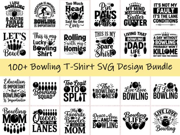 100 Bowling SVG T-Shirt Design Bundle Review