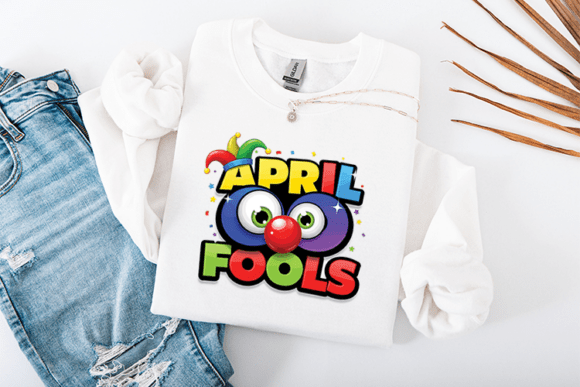 April Fools Cute Cartoon Graphics for T-Shirt Designs
