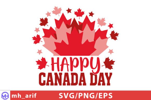 Happy Canada Day Graphics for T-Shirt Designs