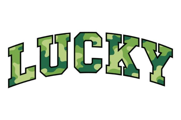 Lucky Camo SVG Design for T-Shirt Graphics & Branding Projects