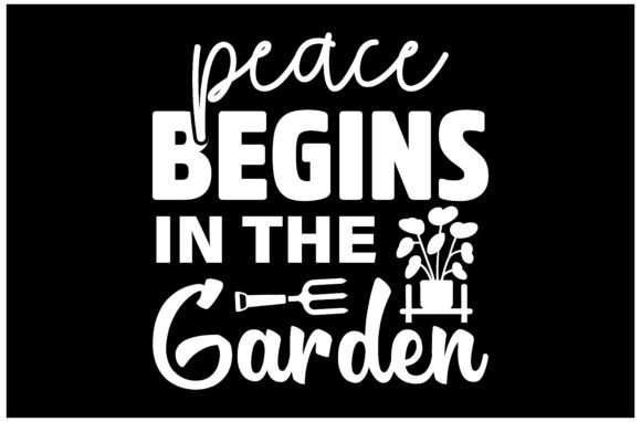 Peace Begins in the Garden SVG Design: A Designer’s Review for Branding and T-Shirt Graphics